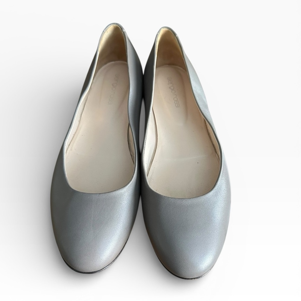 Sergio Rossi Women's Leather Ballet Flats Size 39